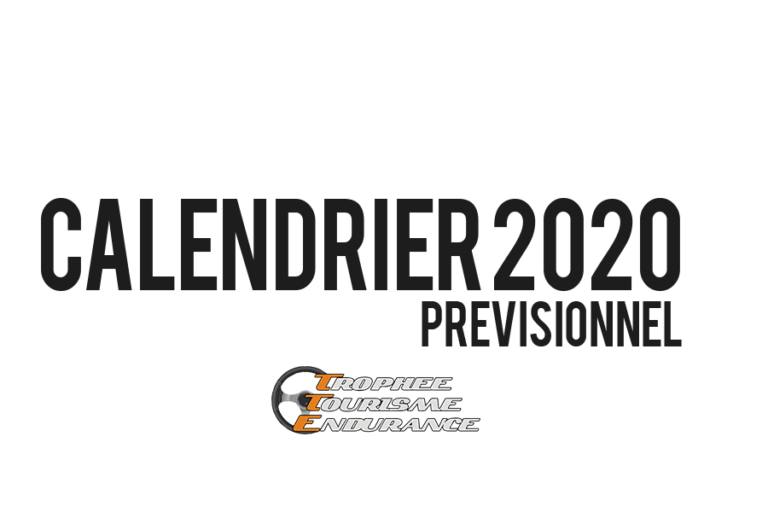 Calendrier prov TTE calendrier 2020