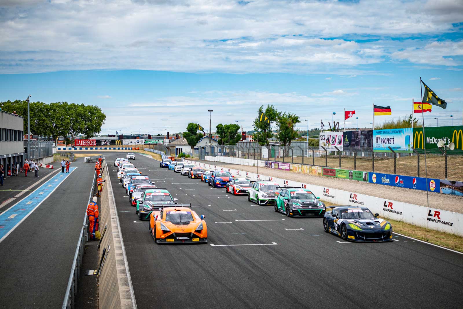 Trophée Tourisme Endurance Albi 2020 Grille de départ de l'Endurance Berline/GT à Albi