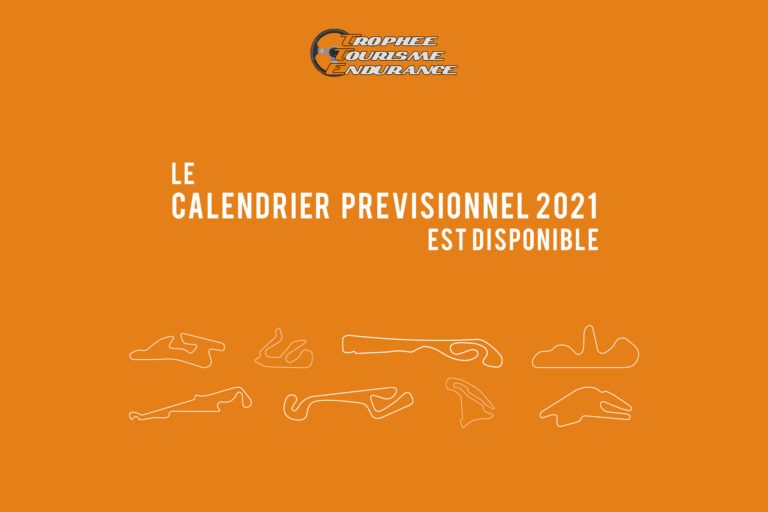 Calendrier prévisionnel TTE 2021