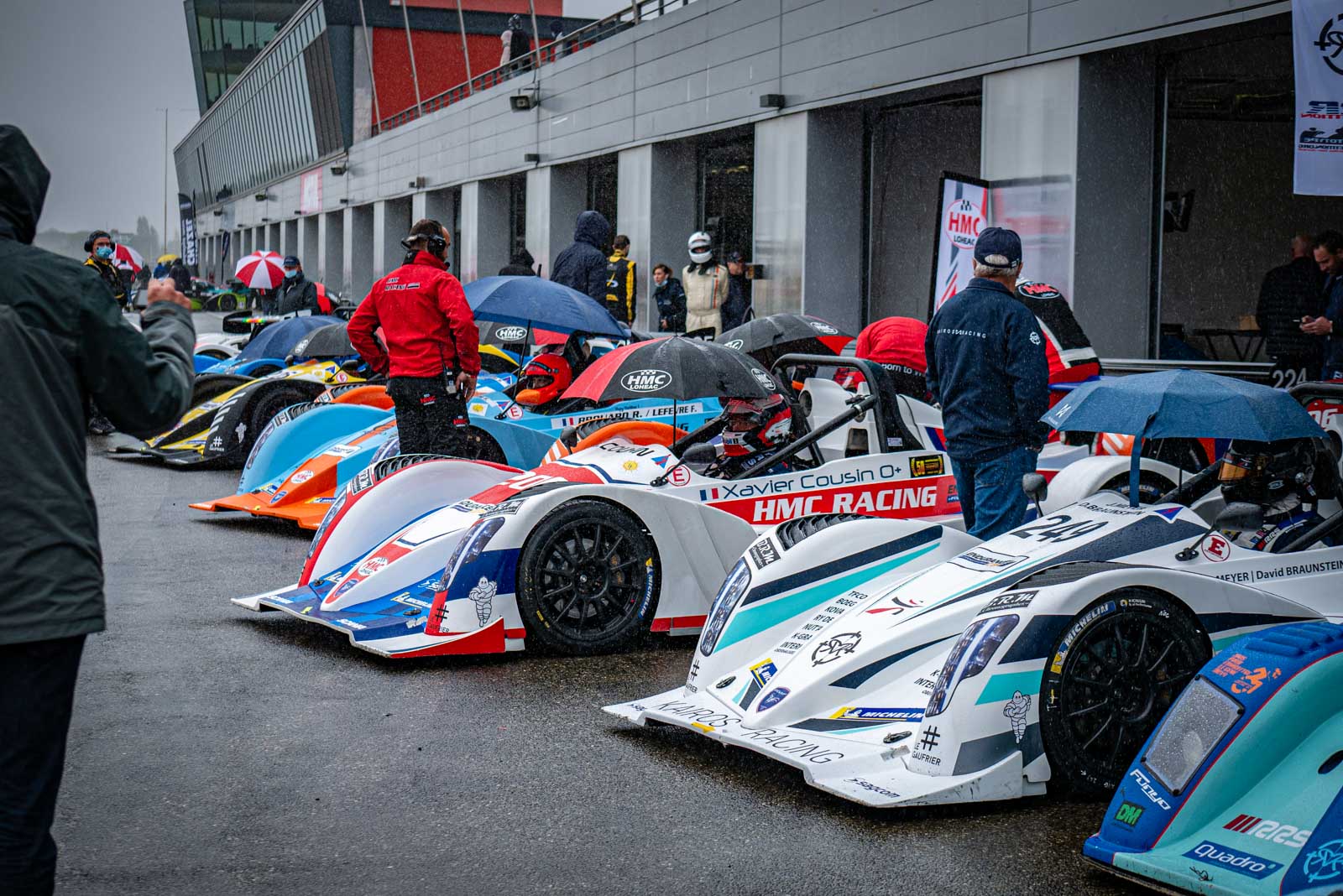 Trophée Tourisme Endurance Nogaro 2020 Départ en épi pour les concurrents de l'Endurance Proto à Nogaro